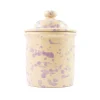 Puglia Handmade Tableware Brands^Puglia Lilac Splatter Storage Jar, 15cm