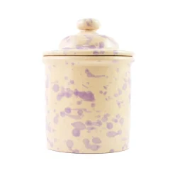 Puglia Handmade Tableware Brands^Puglia Lilac Splatter Storage Jar, 15cm