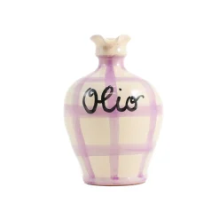 Puglia Handmade Jugs & Bottles|Tableware Brands^Puglia Lilac Stripe Oil Bottle, 250ml