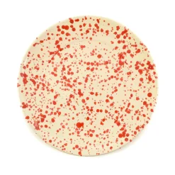 Puglia Handmade Italian Ingredients|Plates^Puglia Red Splatter Dinner Plate, 27cm