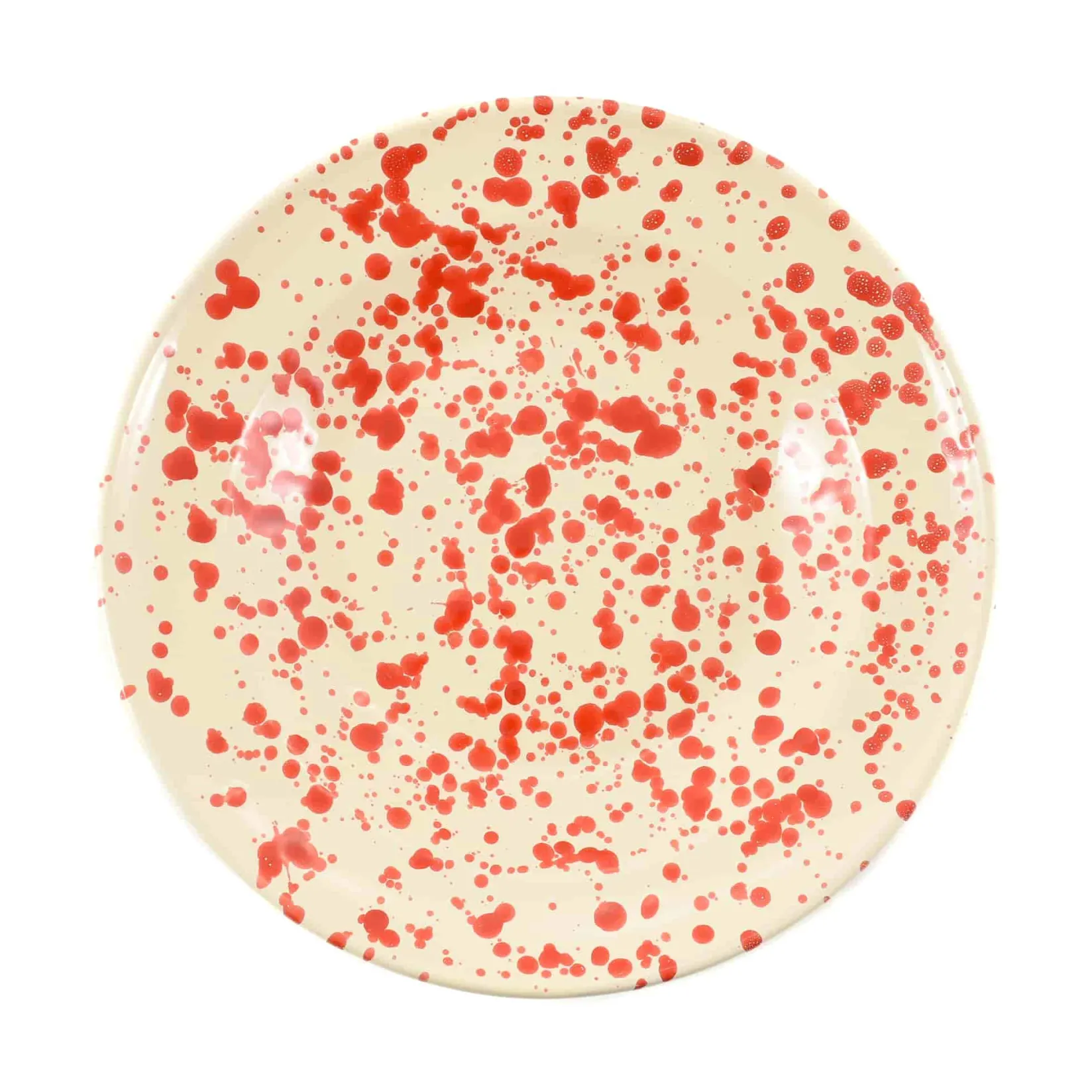 Puglia Handmade Italian Ingredients|Crockery & Dinnerware^Puglia Red Splatter Pasta Bowl, 29cm