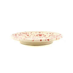 Puglia Handmade Italian Ingredients|Plates^Puglia Red Splatter Side Plate, 19cm