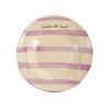 Puglia Handmade Tableware Brands^Puglia "Spaghetti Alle Vongole" Lilac Stripe Pasta Bowl, 29cm