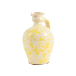 Puglia Handmade Jugs & Bottles|Tableware Brands^Puglia Yellow Splatter Oil Bottle, 250ml