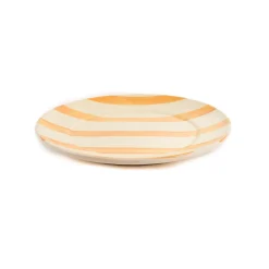 Puglia Handmade Plates|Crockery & Dinnerware^Puglia Yellow Stripe Dinner Plate, 27cm