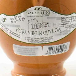 Galantino Ingredients Brands|Oil, Vinegar & Dressings^Puglian Extra Virgin Olive Oil in Brown Amphora Bottle, 500ml