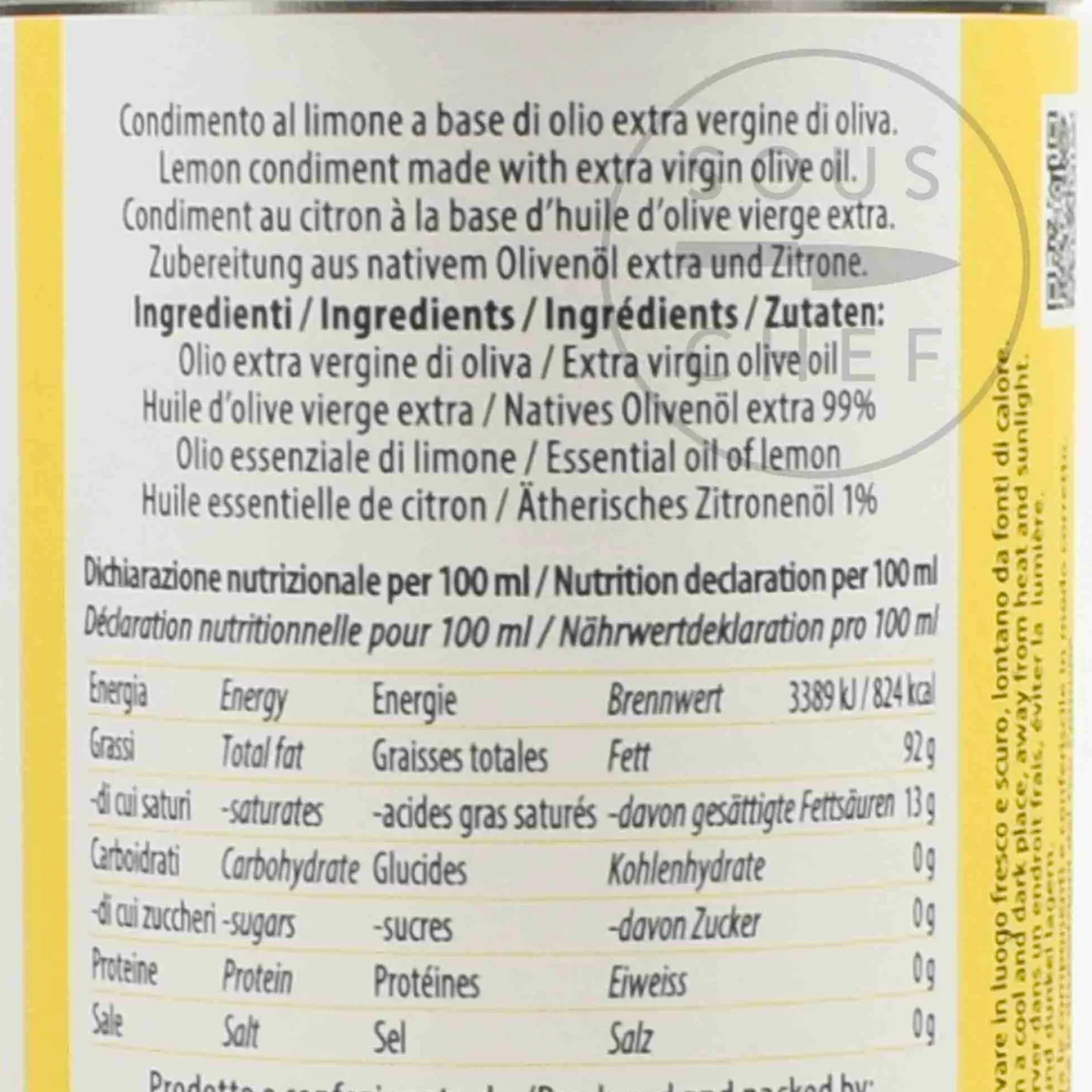 Galantino Italian Ingredients|Oil, Vinegar & Dressings^Puglian Lemon Extra Virgin Olive Oil In Tin, 250ml
