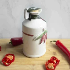 Galantino Ingredients Brands|Italian Ingredients^Puglian Olive Oil with Chilli in Terracotta Bottle, 250ml