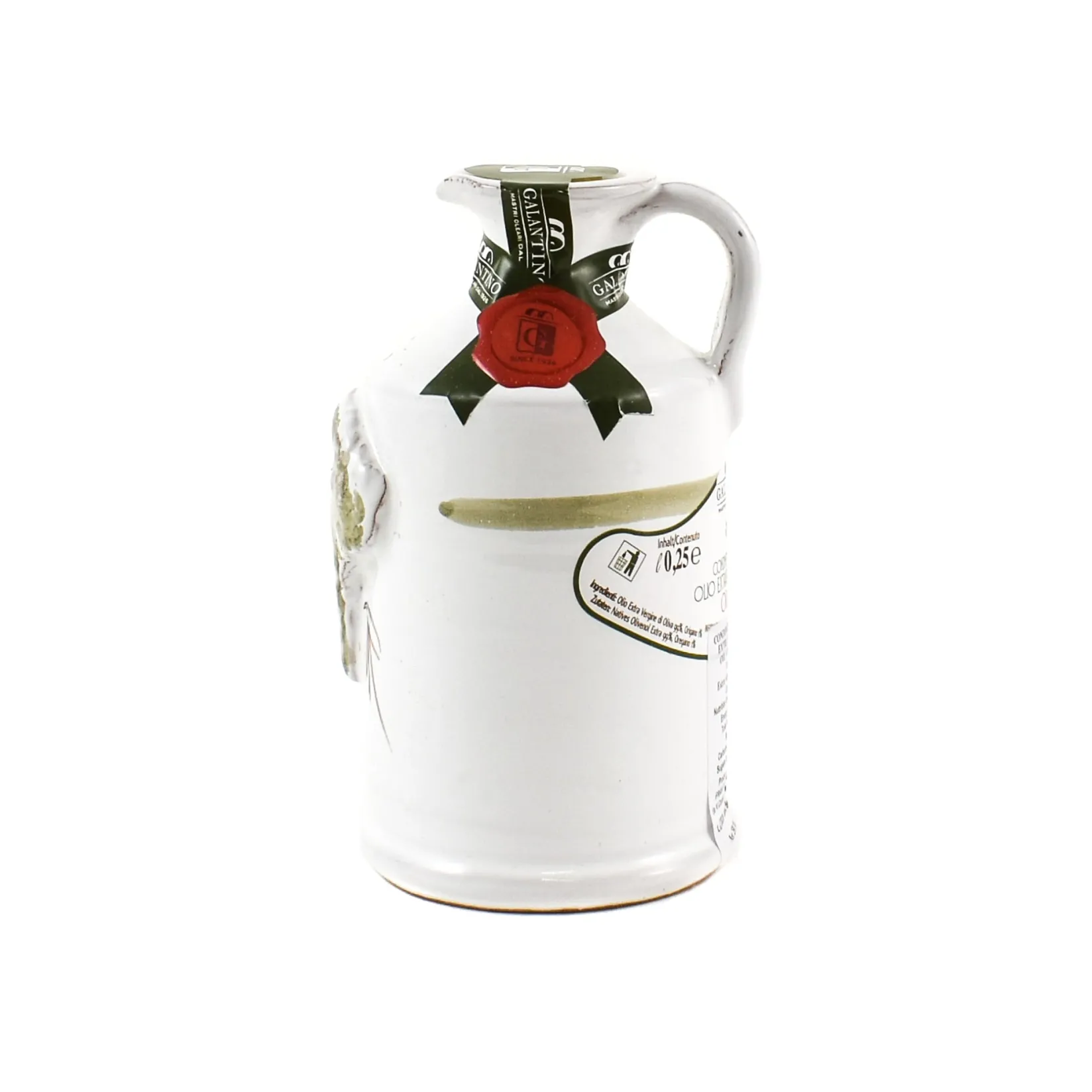 Galantino Ingredients Brands|Italian Ingredients^Puglian Olive Oil with Oregano in Terracotta Bottle, 250ml