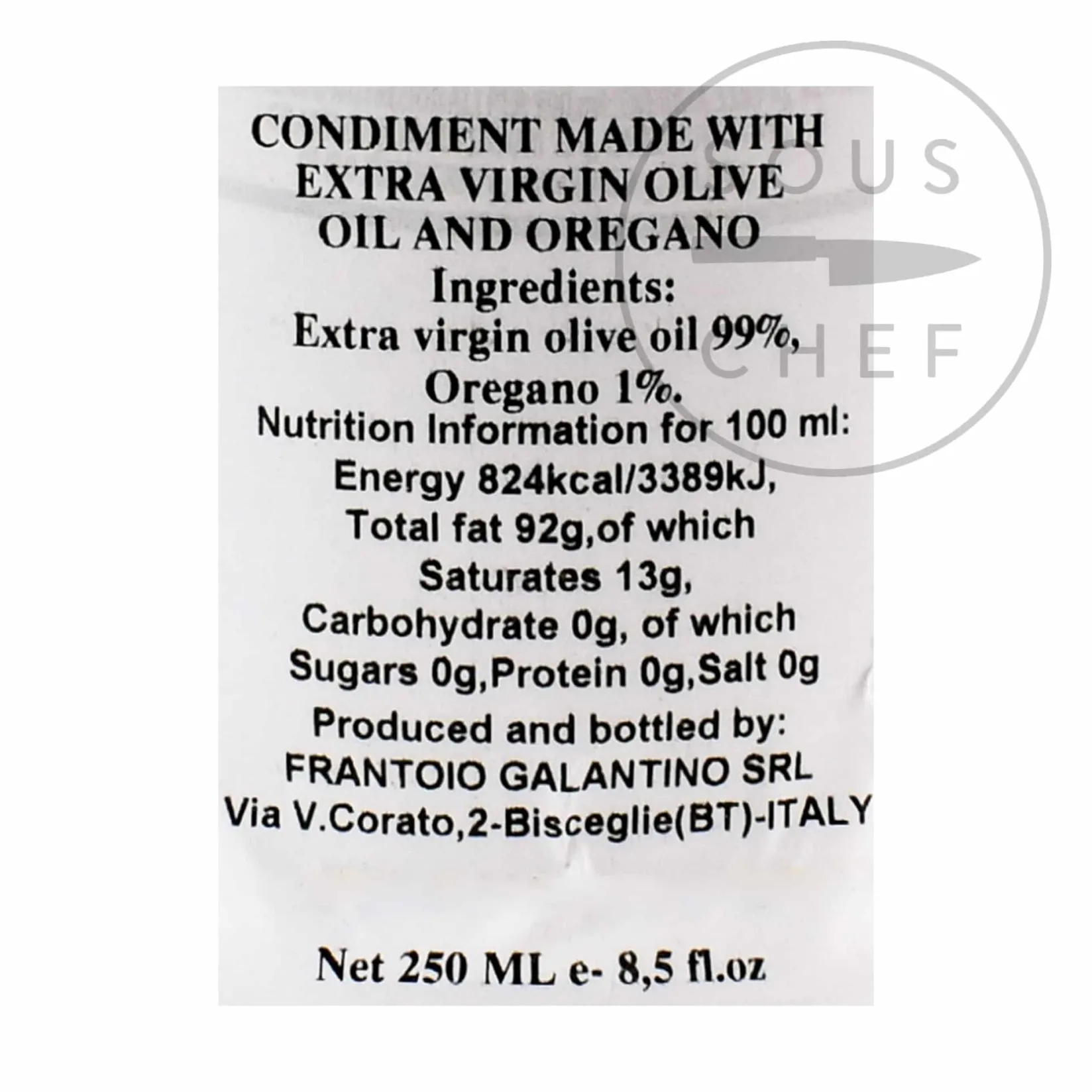 Galantino Ingredients Brands|Italian Ingredients^Puglian Olive Oil with Oregano in Terracotta Bottle, 250ml