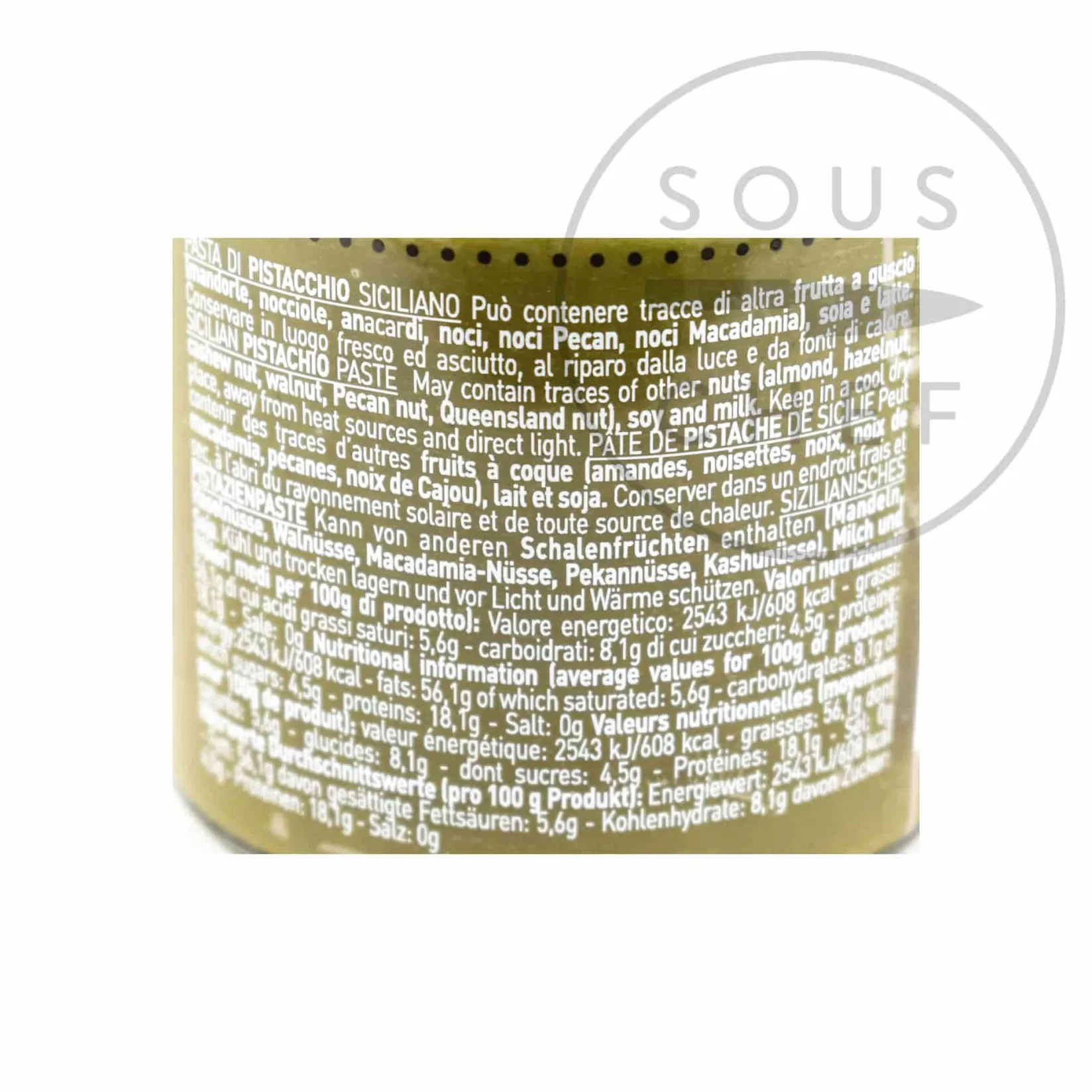 Pariani Italian Ingredients|Baking Ingredients^Pure Sicilian Pistachio Paste, 180g