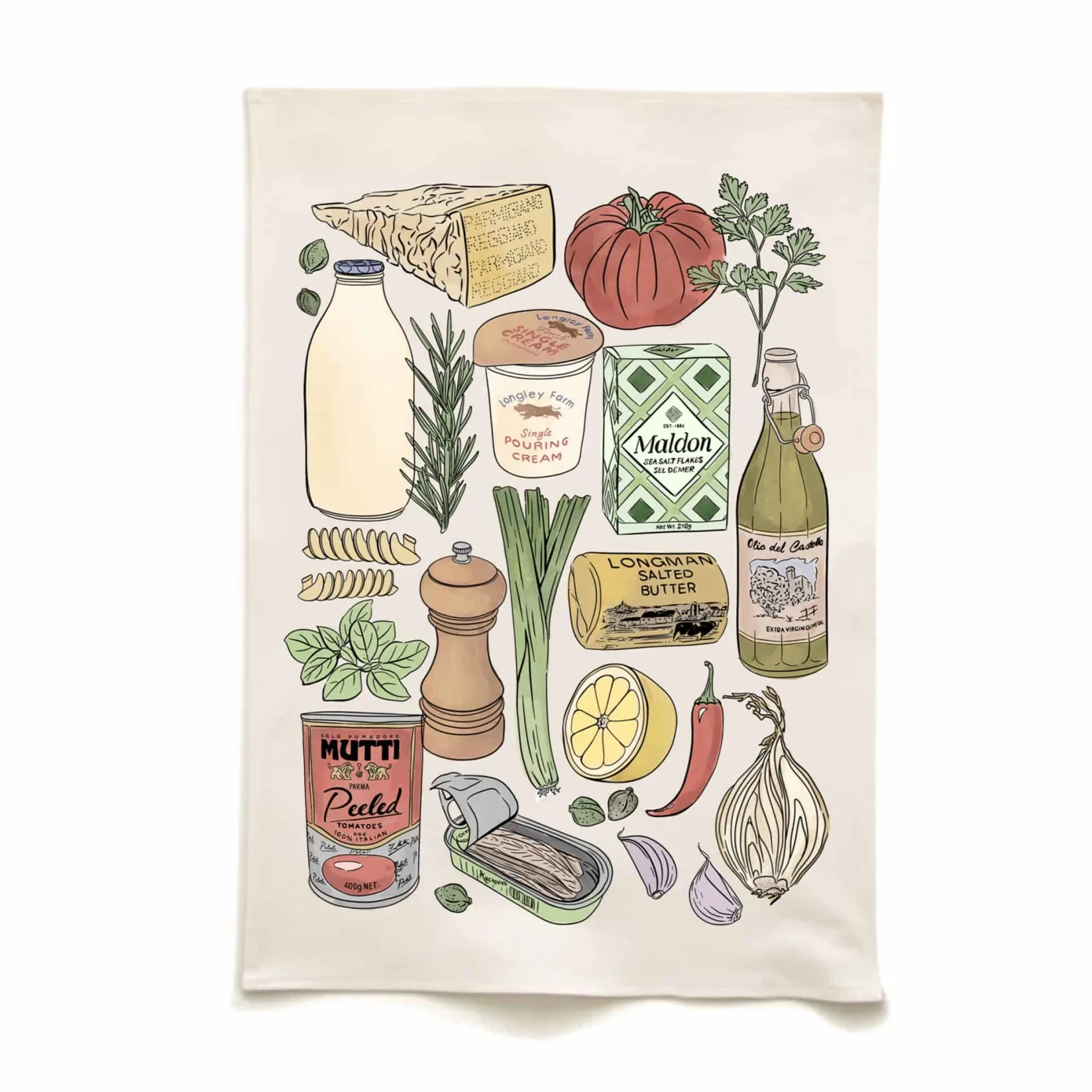 Quite Nice Clothing Kitchen Textiles & Clothing^Cooking Essentials Organic Cotton Tea Towel