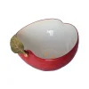 Rockett St George Crockery & Dinnerware|Bowls^Apple Bowl with Gold Detail, 19.5x21cm