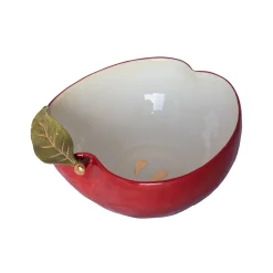 Rockett St George Crockery & Dinnerware|Bowls^Apple Bowl with Gold Detail, 19.5x21cm