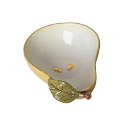 Rockett St George Crockery & Dinnerware|Bowls^Pear Bowl with Gold Detail, 14x20cm