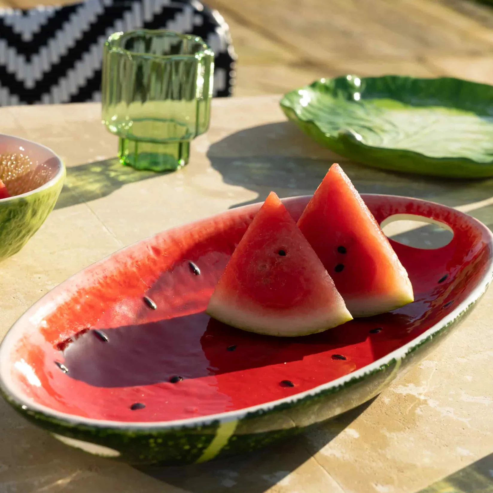 Rockett St George Tableware Brands^Watermelon Serving Plate, 36.5x18cm