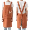 Linen Tales Kitchen Textiles & Clothing^Rust Crossback Linen Apron