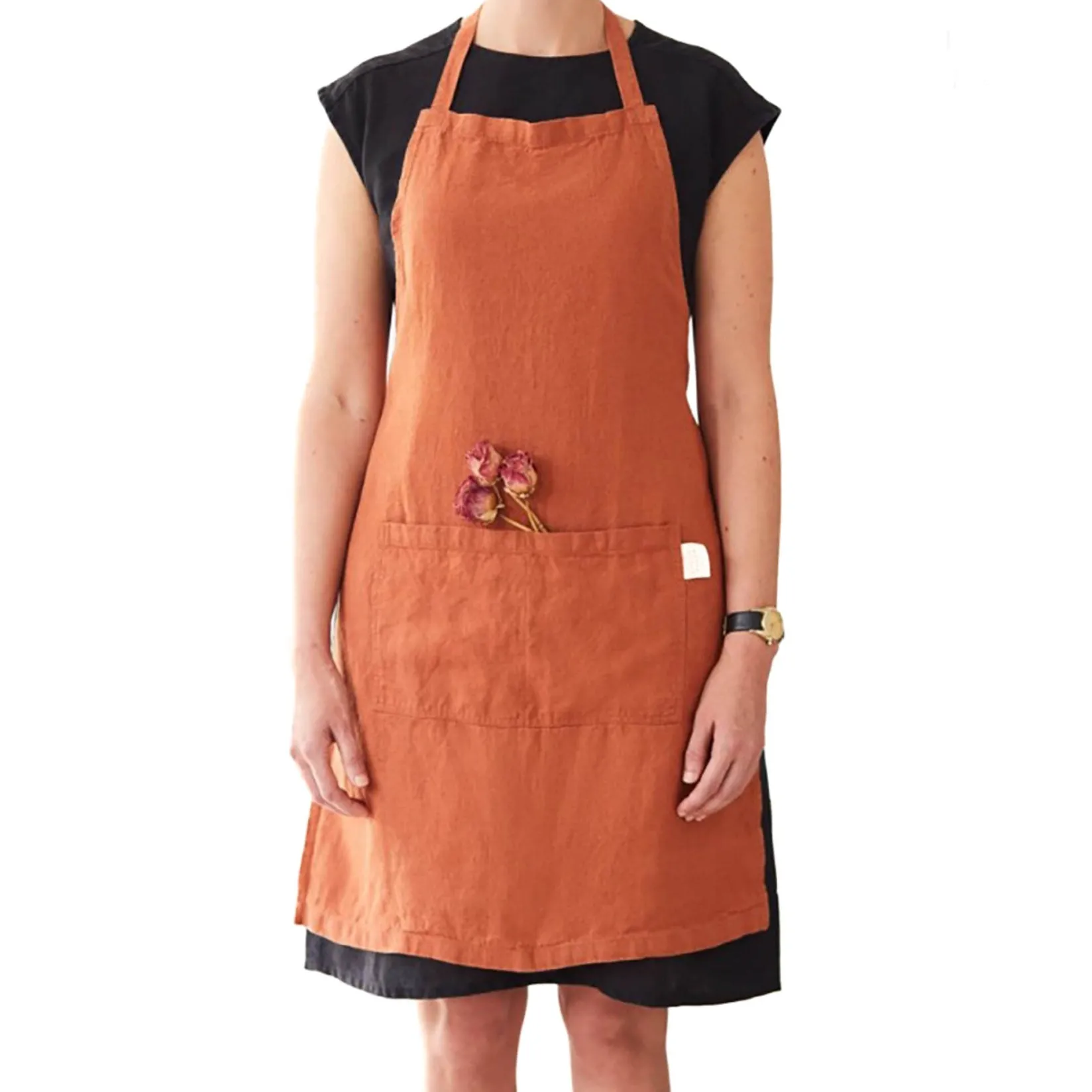 Linen Tales Kitchen Textiles & Clothing^Rust Daily Linen Apron