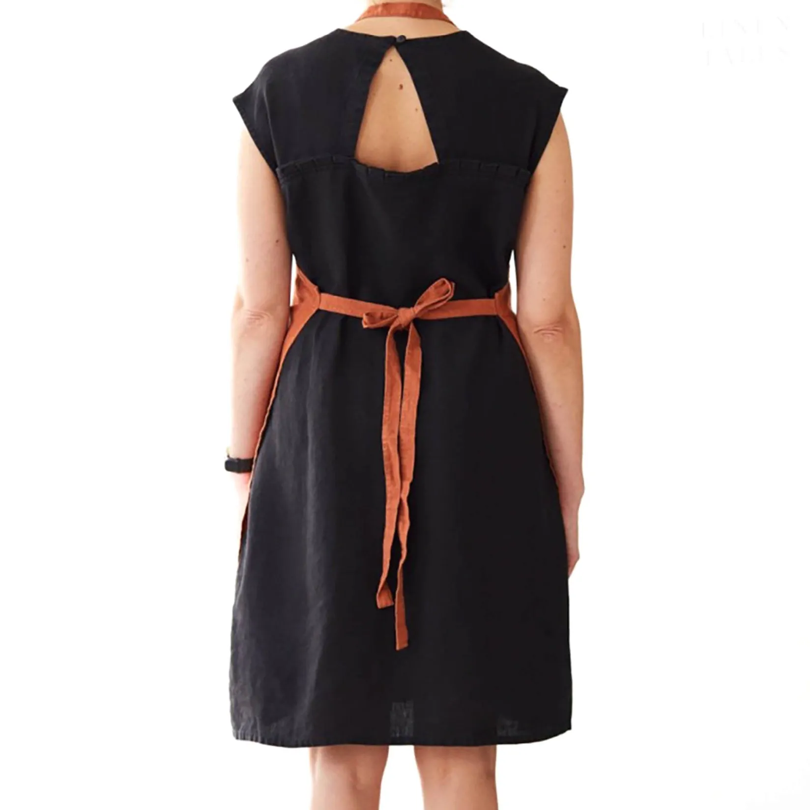 Linen Tales Kitchen Textiles & Clothing^Rust Daily Linen Apron