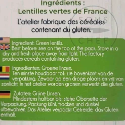 Sabarot Ingredients Brands|French Ingredients^French Green Lentils, 500g