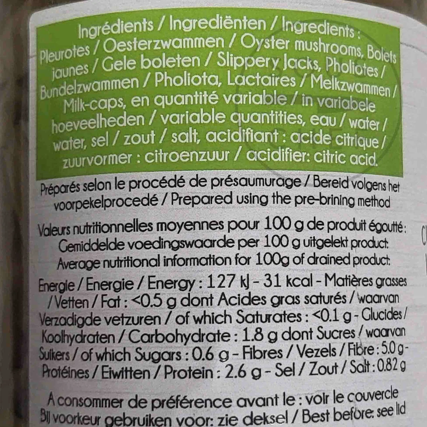 Sabarot Ingredients Brands|French Ingredients^Mixed Forest Mushrooms, 185g