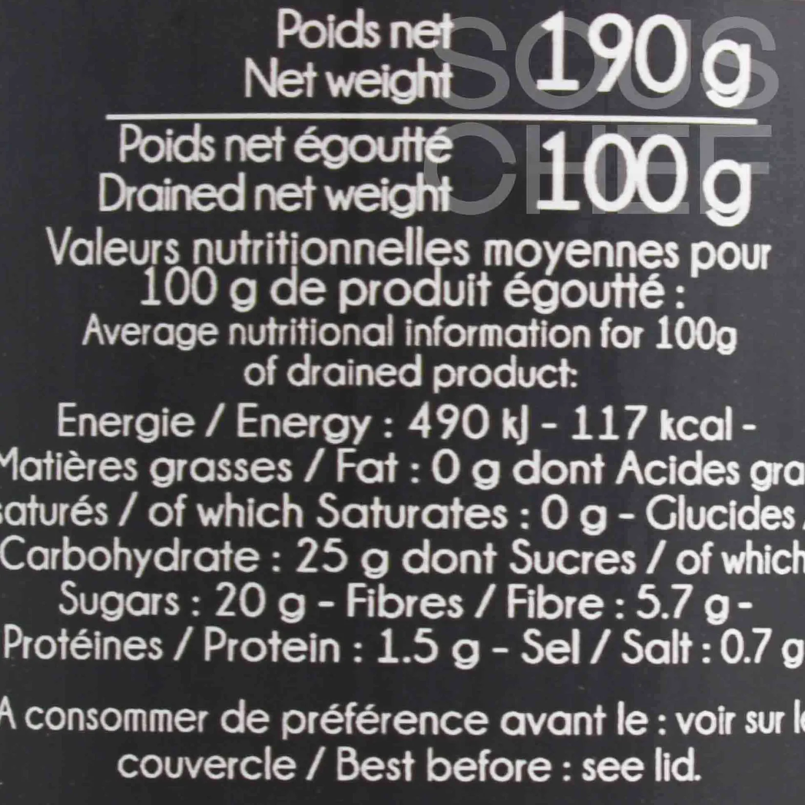 Sabarot Ingredients Brands|Vegetables^Red Pepper Drops, 22.8cl