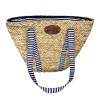 Les Jardin de la Comtesse Picnicware|Disposable Tableware^Sac de Plage Riviera Blue Stripe Picnic Tote, 4 Person