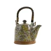 Kiji Stoneware & Ceramics Japanese Ingredients|Japanese Tableware^Saku Floral Japanese Teapot