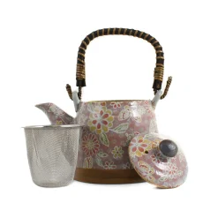 Kiji Stoneware & Ceramics Japanese Ingredients|Japanese Tableware^Saku Pink Japanese Teapot