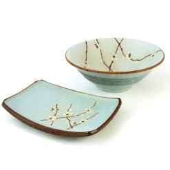 Kiji Stoneware & Ceramics Tableware Brands|Japanese Ingredients^Sakura Blossom Side Plate, 19cm x 13cm