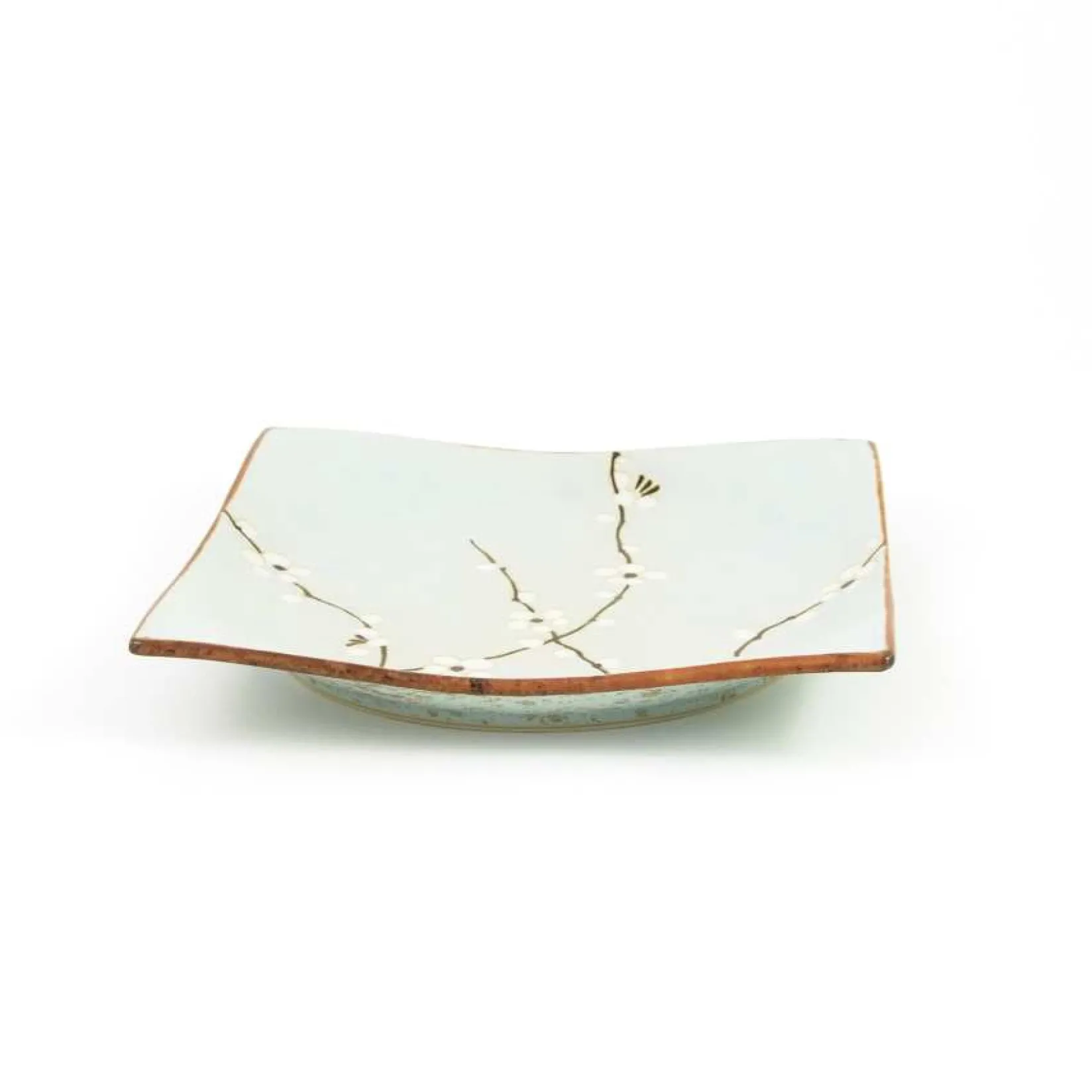 Kiji Stoneware & Ceramics Tableware Brands|Japanese Ingredients^Sakura Blossom Square Plate