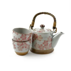 Kiji Stoneware & Ceramics Tableware Brands|Japanese Ingredients^Sakura Blossom Tea Set For Two
