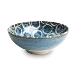 Kiji Stoneware & Ceramics Japanese Ingredients|Japanese Tableware^Sakuru Bowl, Blue, 21.5cm
