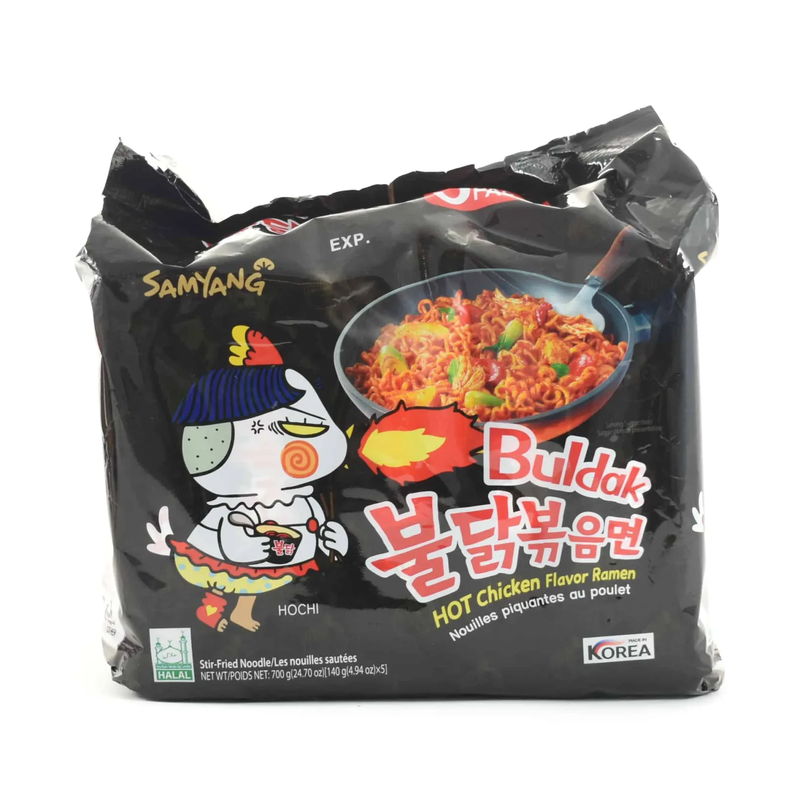 Samyang Ingredients Brands|Korean Ingredients^Hot Chicken "Korean Fire Noodles", 5 x 140g