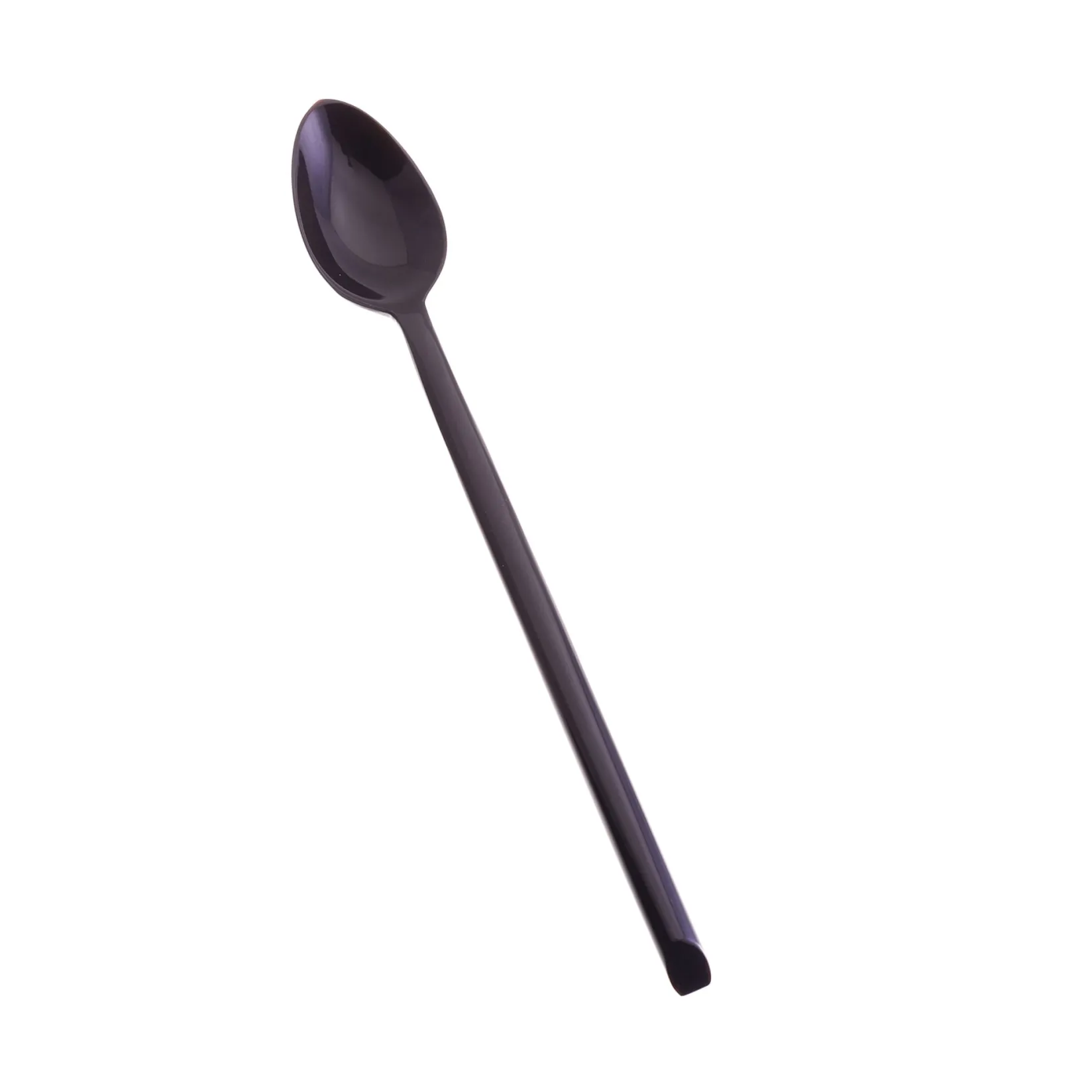 Sarah Petherick Cutlery|Tableware Brands^Black Horn Kitami Long Dessert Spoon, 20cm