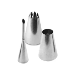 Carambelle Baking Supplies & Equipment^Scrap Cooking Set of 3 Stainless Steel Choux Piping Nozzles