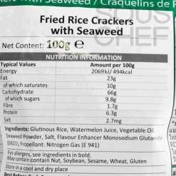 Thai To Snacks|Ingredients Brands^Seaweed Rice Crackers, 100g