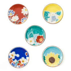 Seikou Tableware Brands|Japanese Ingredients^Porcelain Assorted Floral Chopstick Rests, Set of 5