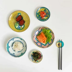 Seikou Tableware Brands|Japanese Ingredients^Porcelain Assorted Floral Chopstick Rests, Set of 5