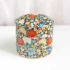 Seikou Tableware Brands|Japanese Ingredients^Porcelain Black Floral Motif Sweets Container, 3 Compartments