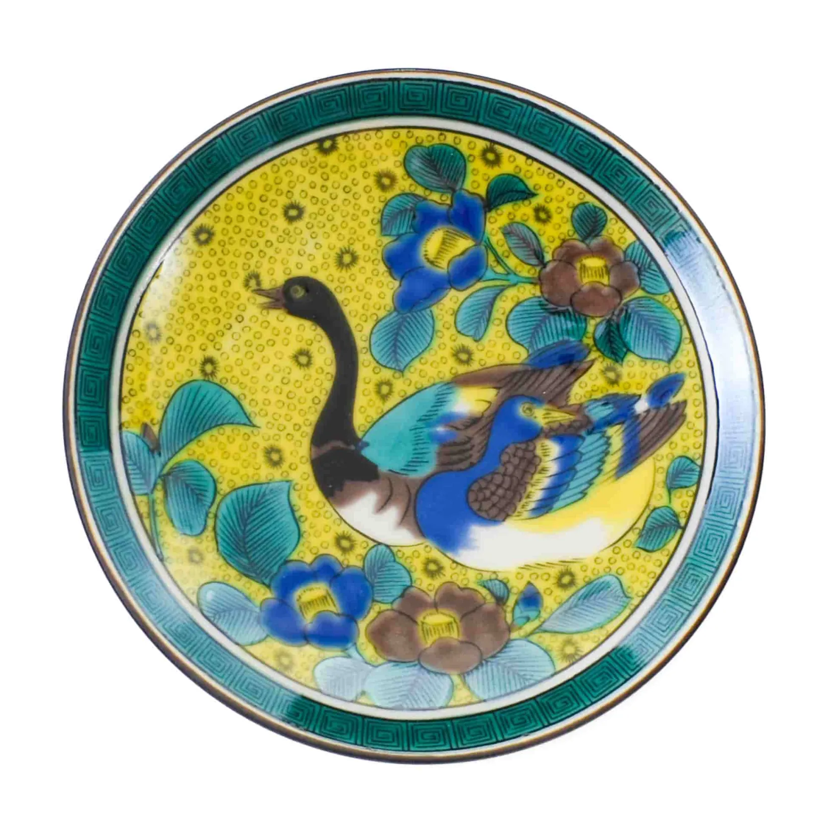 Seikou Japanese Ingredients|Plates^Porcelain Golden Goose Small Garnish Plate, 10cm