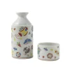 Seikou Tableware Brands|Japanese Ingredients^Porcelain Patterned Sake Jug and Cup