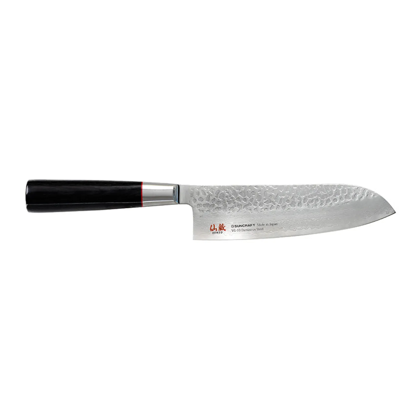 Suncraft Japanese Ingredients|Kitchen Knives^Senzo 33 Layer Santoku Knife 165mm