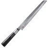 Suncraft Japanese Ingredients|Kitchen Knives^Senzo Twist Damascus Steel VG10 Core Bread Knife, 22cm