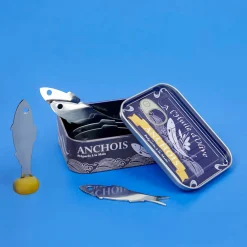 Balvi Cutlery|Tableware Brands^Set of 6 Anchovy Snacking Forks in a Tin