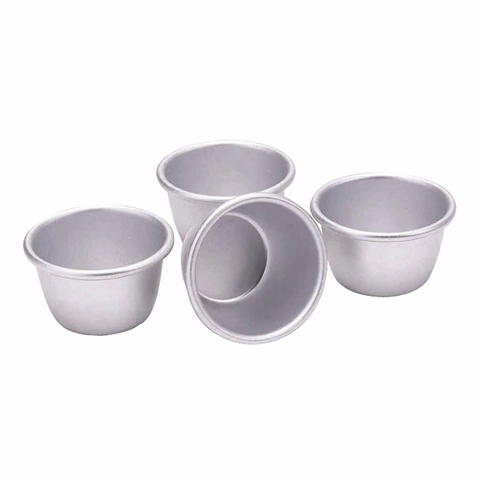 Kitchencraft Baking Supplies & Equipment^Set of 4 Anodised Mini Pudding Moulds