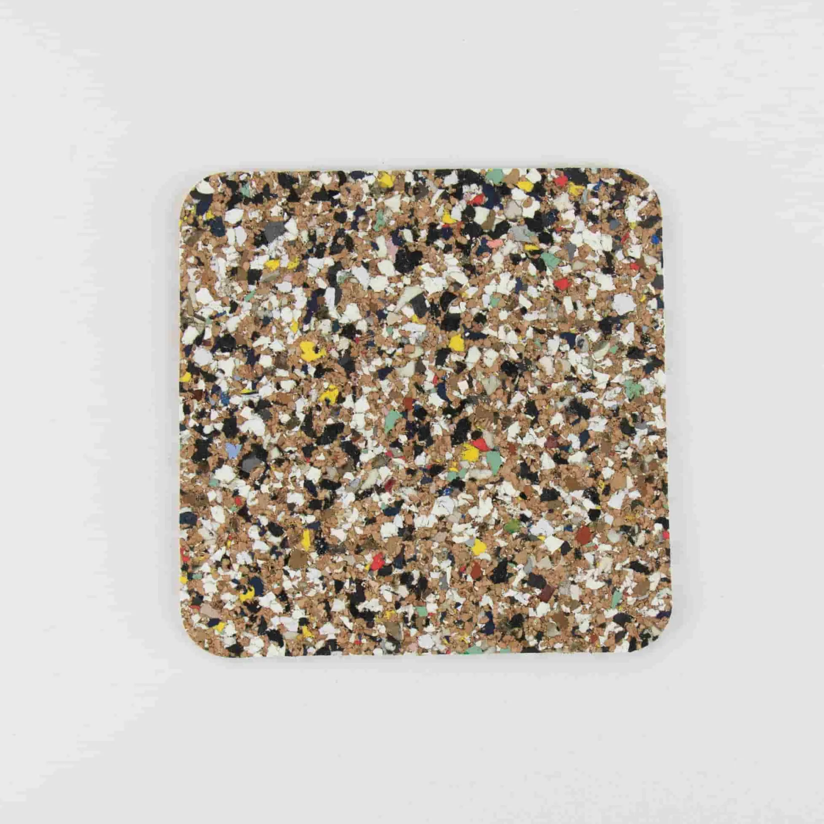 Liga Tableware Brands^Set of 4 Beach Clean Recycled Cork Square Coasters, 10cm