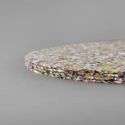 Liga Tableware Brands^Set of 4 Beach Clean Recycled Cork Round Placemats, 30cm