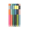 British Colour Standard Table Setting|Tableware Brands^Set of 6 Colourblock Dinner Candles -Multicolour abstract