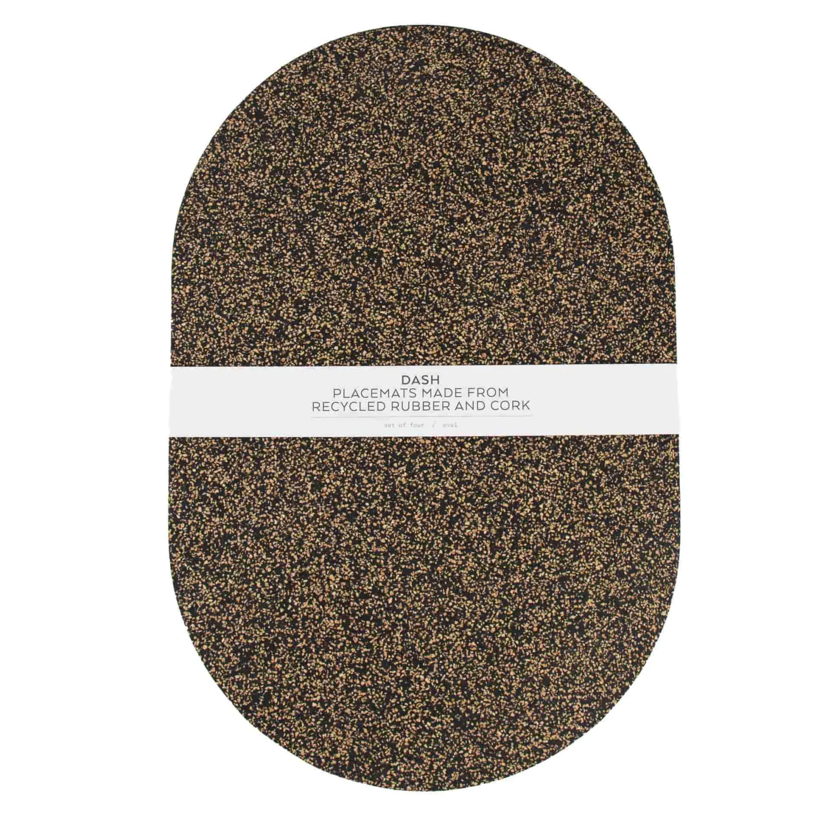 Liga Tableware Brands^Set of 4 Dash Recycled Oval Placemats, 40cm